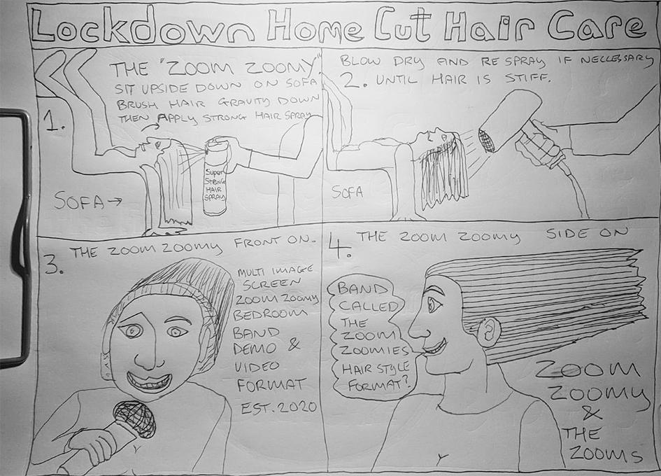 lockdown home cut hair care
